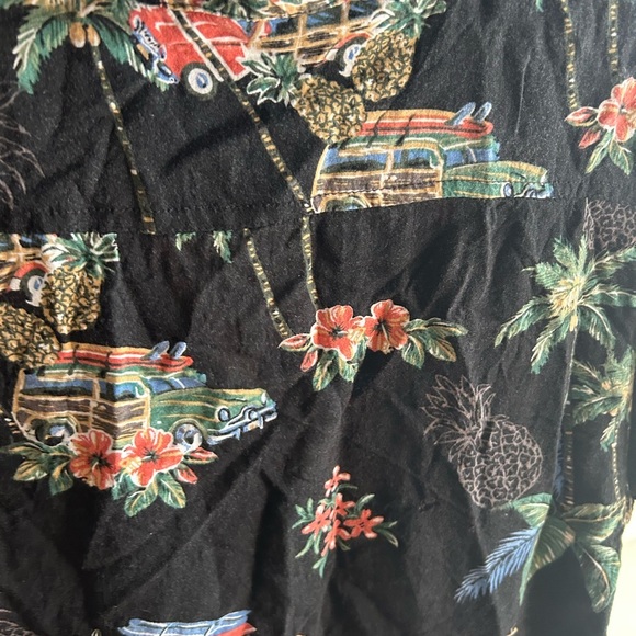 Vintage Aloha Joe Tropical Black Hawaiian Shirt Unisex - Picture 14 of 15